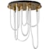 ET2 Soleil 20" Wide Flush Mount Ceiling Fixture Natural Aged Brass