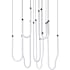 ET2 Soleil 36" Wide Multi Light Pendant Black