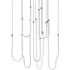 ET2 Soleil 36" Wide Multi Light Pendant Natural Aged Brass
