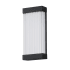 ET2 Acropolis 18" Tall LED Outdoor Wall Sconce with Crystal Shade Black