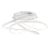 ET2 Twisted 24-1/2" Wide Integrated LED Semi-Flush Ceiling Fixture with Silicone Diffuser - 277 Matte White