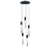 ET2 Quartz 5 Light 16" Wide LED Multi Light Pendant Black