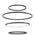 ET2 Groove 40" Wide Suspension Multi Light Pendant Black