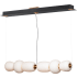 ET2 Soji 2 Light 6" Wide LED Linear Chandelier Black / Gold