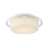 Eurofase Lighting Logen 8" Wide LED Semi-Flush Drum Ceiling Fixture White