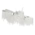 Eurofase Lighting Rossi 10 Light 51" Wide LED Crystal Linear Chandelier Chrome