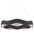 Eurofase Lighting Vaughan 34" Wide Ring Chandelier Black / Nickel