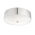Eurofase Lighting Element 16" Wide LED Flush Mount Drum Ceiling Fixture Brushed Nickel