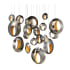 Eurofase Lighting Arlington 19 Light 51" Wide LED Multi Light Pendant Blackened Chrome