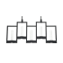 Eurofase Lighting Hanson 10 Light 39" Wide LED Linear Chandelier Black