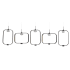 Eurofase Lighting Dagmar 5 Light 53" Wide LED Linear Pendant Black