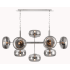Eurofase Lighting Nottingham 10 Light 55" Wide Linear Chandelier Nickel