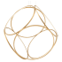 Eurofase Lighting Glenview 6 Light 34" Wide LED Ring Chandelier Gold