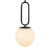 Eurofase Lighting Prospect 10" Wide Mini Pendant with Opal Glass Shade Acid Opal / Matte Black
