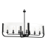 Eurofase Lighting Campisi 8 Light 35" Wide Taper Candle Chandelier Black
