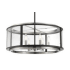 Eurofase Lighting Tambouro 6 Light 24" Wide Taper Candle Pendant Matte Black / Satin Nickel