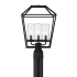 Eurofase Lighting Bastille 4 Light 18" Tall Outdoor Single Head Post Light Satin Black