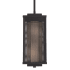 Eurofase Lighting Brama 6" Wide LED Outdoor Cage Mini Pendant Black / Gold