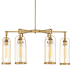 Eurofase Lighting Yasmin 6 Light 20" Wide Outdoor Chandelier Aged Gold