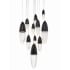 Eurofase Lighting Écrou 12 Light 30" Wide Suspension Multi Light Pendant Black