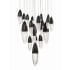 Eurofase Lighting Écrou 22 Light 40" Wide Suspension Multi Light Pendant Black