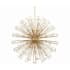 Eurofase Lighting Dendelio 35 Light 54" Wide Sputnik Chandelier Gold