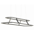 Eurofase Lighting Cadoux 2 Light 44" Wide LED Linear Chandelier Black