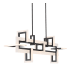Eurofase Lighting Inizio 49" Wide Linear Chandelier Black