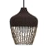 Eurofase Lighting Hannha 22" Wide Pendant with Weaved Cord Shade Brown