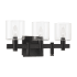 Eurofase Lighting Decato 3 Light 21" Wide Vanity Light Black