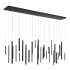 Eurofase Lighting Santana 72" Wide 3000K LED Linear Multi Pendant Black