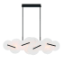 Eurofase Lighting Nuvola 56" Wide LED Abstract Linear Chandelier Black