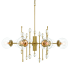 Eurofase Lighting Traiton 9 Light 48" Wide Abstract Chandelier Gold