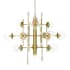 Eurofase Lighting Traiton 12 Light 48" Wide Abstract Chandelier Gold