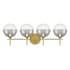 Eurofase Lighting Iissa 4 Light 30" Wide Vanity Light Gold
