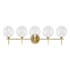 Eurofase Lighting Iissa 5 Light 36" Wide Vanity Light Gold