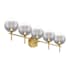 Eurofase Lighting Iissa 5 Light 36" Wide Vanity Light Gold