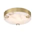 Eurofase Lighting Noga 16" Wide Flush Mount Drum Ceiling Fixture Gold