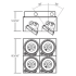 Eurofase Lighting-TE214B-TE214B Line Drawing 2