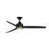 Fanimation Spitfire 60" 3 Blade Indoor / Outdoor Smart LED Hanging Ceiling Fan Black / Brushed Satin Brass