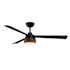 Fanimation Paget 52" 3 Blade Indoor / Outdoor Smart LED Ceiling Fan Black
