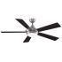 Fanimation Celano V2 52" 5 Blade Indoor Ceiling Fan - Remote Control and LED Light Kit Included Brushed Nickel