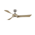 Fanimation Wrap Custom 52" 3 Blade Indoor / Outdoor LED Ceiling Fan with Remote Control Brushed Nickel / Natural
