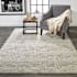 Feizy Joffrey 5' x 8' Wool Hand Tufted Abstract Rectangle Area Rug From the Natalia Collection Ivory