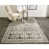 Feizy Impressions 6-1/2' x 9-1/2' Cotton and Jute Transitional Vintage Rectangle Area Rug From the Bella Collection Gray / Ivory