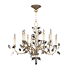 Fine Art Handcrafted Lighting Crystal Laurel 10 Light 43" Wide Crystal Chandelier Gold Leaf