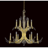 Fine Art Handcrafted Lighting Trevi 12 Light 42" Wide Crystal Abstract Chandelier Bronze