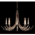 Fine Art Handcrafted Lighting Trevi 8 Light 40" Wide Crystal Abstract Chandelier Bronze