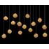Fine Art Handcrafted Lighting Vesta 15 Light 48" Wide LED Abstract Multi Light Pendant Gold