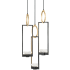 Fine Art Handcrafted Lighting Delphi 19" Wide LED Multi Light Pendant Black